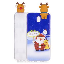 Snow Santa Claus Soft 3D Climbing Doll Soft Case for Samsung Galaxy J5 2017 J530 Eurasian