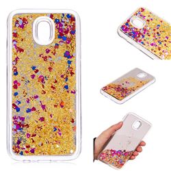 Glitter Sand Mirror Quicksand Dynamic Liquid Star TPU Case for Samsung Galaxy J5 2017 J530 Eurasian - Yellow
