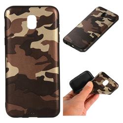 Camouflage Soft TPU Back Cover for Samsung Galaxy J5 2017 J530 Eurasian - Gold Coffee