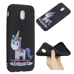 Skateboard Unicorn Anti-fall Frosted Relief Soft TPU Back Cover for Samsung Galaxy J5 2017 J530 Eurasian