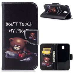 Chainsaw Bear Leather Wallet Case for Samsung Galaxy J5 2017 J530