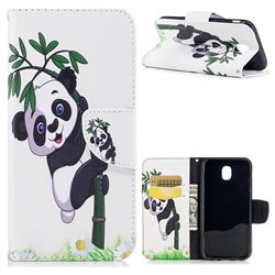 Bamboo Panda Leather Wallet Case for Samsung Galaxy J5 2017 J530