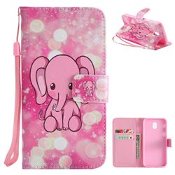 Pink Elephant PU Leather Wallet Case for Samsung Galaxy J5 2017 J530 Eurasian