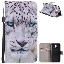 White Leopard PU Leather Wallet Case for Samsung Galaxy J5 2017 J530 Eurasian