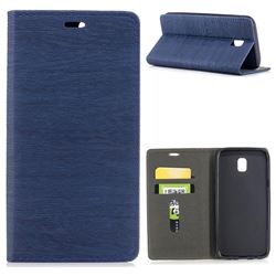 Tree Bark Pattern Automatic suction Leather Wallet Case for Samsung Galaxy J5 2017 J530 Eurasian - Blue
