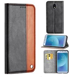 Classic Business Ultra Slim Magnetic Sucking Stitching Flip Cover for Samsung Galaxy J5 2017 J530 Eurasian - Brown