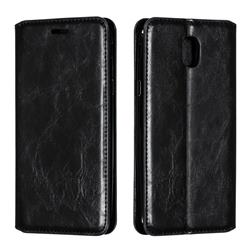 Retro Slim Magnetic Crazy Horse PU Leather Wallet Case for Samsung Galaxy J5 2017 J530 Eurasian - Black