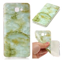 Jade Green Soft TPU Marble Pattern Case for Samsung Galaxy J5 Prime