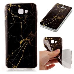 Black Gold Soft TPU Marble Pattern Case for Samsung Galaxy J5 Prime