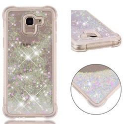 Dynamic Liquid Glitter Sand Quicksand Star TPU Case for Samsung Galaxy J6 (2018) SM-J600F - Pink