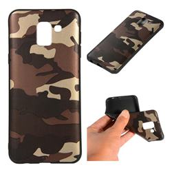 Camouflage Soft TPU Back Cover for Samsung Galaxy J6 (2018) SM-J600F - Gold Coffee