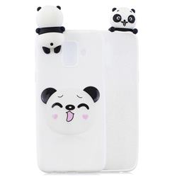 Smiley Panda Soft 3D Climbing Doll Soft Case for Samsung Galaxy J6 (2018) SM-J600F