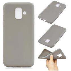 Candy Soft Silicone Phone Case for Samsung Galaxy J6 (2018) SM-J600F - Gray