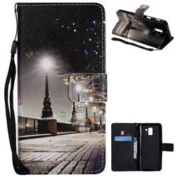City Night View PU Leather Wallet Case for Samsung Galaxy J6 (2018) SM-J600F