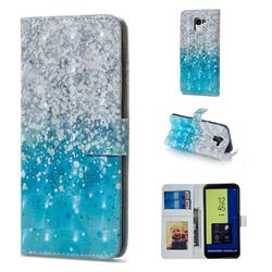 Sea Sand 3D Painted Leather Phone Wallet Case for Samsung Galaxy J6 (2018) SM-J600F