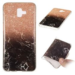 Glittering Rose Black Soft TPU Marble Pattern Case for Samsung Galaxy J6 Plus / J6 Prime