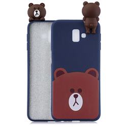 Cute Bear Soft 3D Climbing Doll Soft Case for Samsung Galaxy J6 Plus / J6 Prime