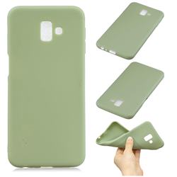 Candy Soft Silicone Phone Case for Samsung Galaxy J6 Plus / J6 Prime - Pea Green