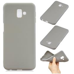 Candy Soft Silicone Phone Case for Samsung Galaxy J6 Plus / J6 Prime - Gray
