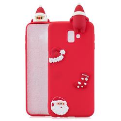 Red Santa Claus Christmas Xmax Soft 3D Silicone Case for Samsung Galaxy J6 Plus / J6 Prime
