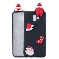 Black Santa Claus Christmas Xmax Soft 3D Silicone Case for Samsung Galaxy J6 Plus / J6 Prime