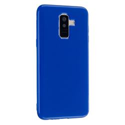 2mm Candy Soft Silicone Phone Case Cover for Samsung Galaxy J6 Plus / J6 Prime - Navy Blue