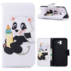 Baby Panda Leather Wallet Case for Samsung Galaxy J6 Plus / J6 Prime