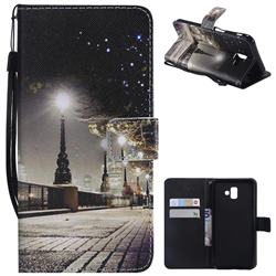 City Night View PU Leather Wallet Case for Samsung Galaxy J6 Plus / J6 Prime