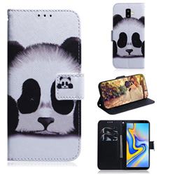 Sleeping Panda PU Leather Wallet Case for Samsung Galaxy J6 Plus / J6 Prime