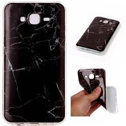 Black Soft TPU Marble Pattern Case for Samsung Galaxy J7