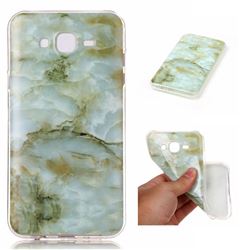 Jade Green Soft TPU Marble Pattern Case for Samsung Galaxy J7