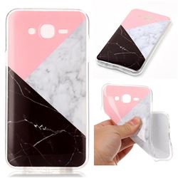 Tricolor Soft TPU Marble Pattern Case for Samsung Galaxy J7 2015 J700