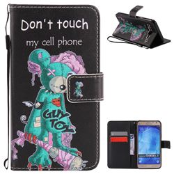 One Eye Mice PU Leather Wallet Case for Samsung Galaxy J7 2015 J700