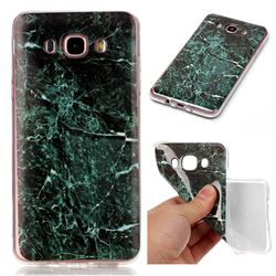 Dark Green Soft TPU Marble Pattern Case for Samsung Galaxy J7 2016 J710