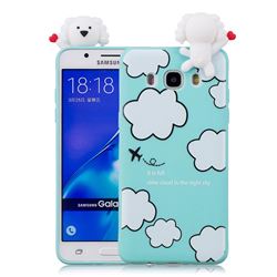 Cute Cloud Girl Soft 3D Climbing Doll Soft Case for Samsung Galaxy J7 2016 J710