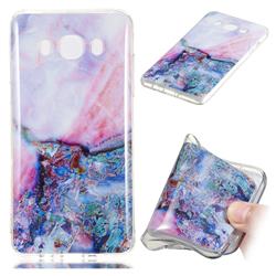 Purple Amber Soft TPU Marble Pattern Phone Case for Samsung Galaxy J7 2016 J710