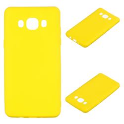 Candy Soft Silicone Protective Phone Case for Samsung Galaxy J7 2016 J710 - Yellow