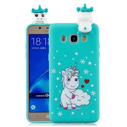 Heart Unicorn Soft 3D Climbing Doll Soft Case for Samsung Galaxy J7 2016 J710