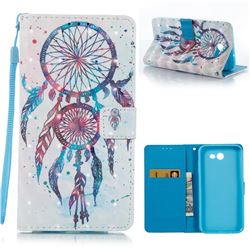 ColorDrops Wind Chimes 3D Painted Leather Wallet Case for Samsung Galaxy J7 2017 Halo