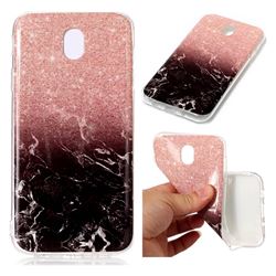 Glittering Rose Black Soft TPU Marble Pattern Case for Samsung Galaxy J7 2017 J730 Eurasian