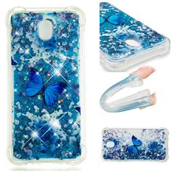 Flower Butterfly Dynamic Liquid Glitter Sand Quicksand Star TPU Case for Samsung Galaxy J7 2017 J730 Eurasian