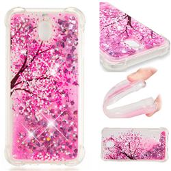Pink Cherry Blossom Dynamic Liquid Glitter Sand Quicksand Star TPU Case for Samsung Galaxy J7 2017 J730 Eurasian