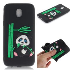 Panda Eating Bamboo Soft 3D Silicone Case for Samsung Galaxy J7 2017 J730 Eurasian - Black