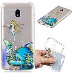 Mermaid Clear Varnish Soft Phone Back Cover for Samsung Galaxy J7 2017 J730 Eurasian