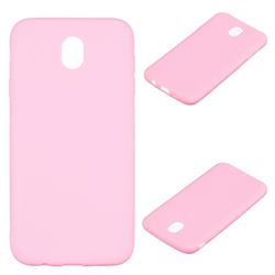 Candy Soft Silicone Protective Phone Case for Samsung Galaxy J7 2017 J730 Eurasian - Dark Pink