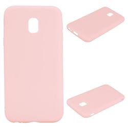 Candy Soft Silicone Protective Phone Case for Samsung Galaxy J7 2017 J730 Eurasian - Light Pink