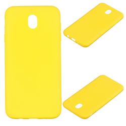 Candy Soft Silicone Protective Phone Case for Samsung Galaxy J7 2017 J730 Eurasian - Yellow