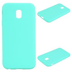 Candy Soft Silicone Protective Phone Case for Samsung Galaxy J7 2017 J730 Eurasian - Light Blue