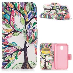 The Tree of Life Leather Wallet Case for Samsung Galaxy J7 2017 J730