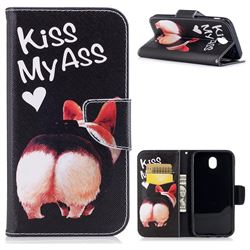 Lovely Pig Ass Leather Wallet Case for Samsung Galaxy J7 2017 J730